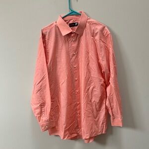 JF J.Ferrar Men's Button Down Shirt in Coral